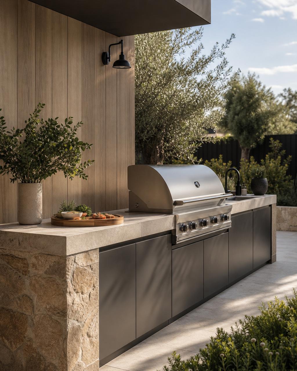Outdoor Barbecue Station
